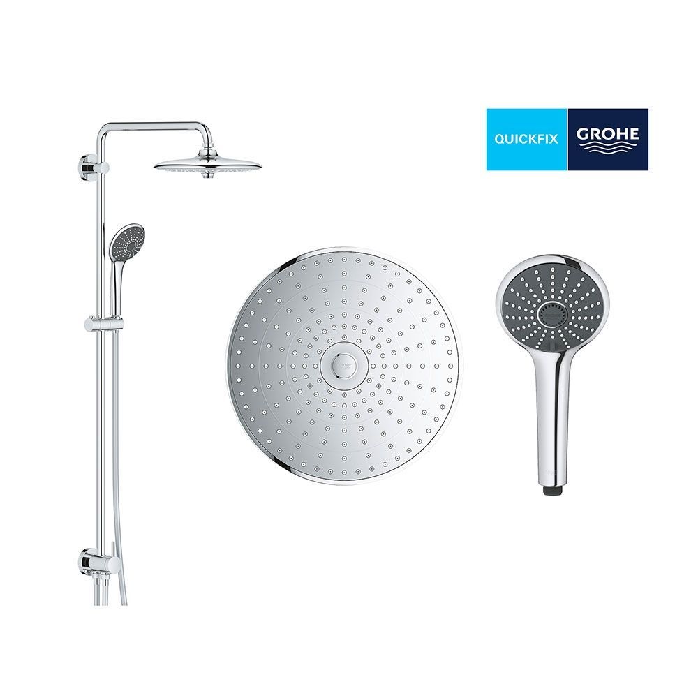 Душова система з перемикачем Grohe QuickFix Vitalio Joy Shower System (колір - хром) 27357002 27357002 &mdash; фото в Esantehnika