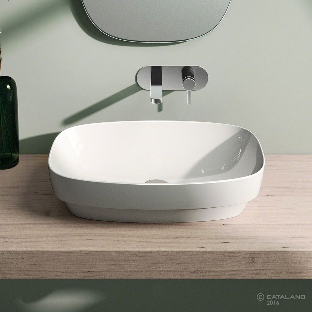 Раковина накладная на столешницу Catalano Green Lux 60x38см 160AGRLX00 160AGRLX00 &mdash; фото в Esantehnika