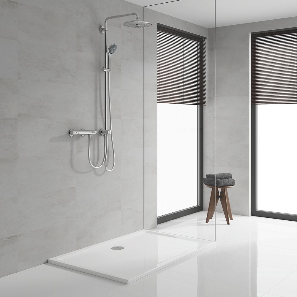 Душова система з перемикачем Grohe QuickFix Vitalio Joy Shower System (колір - хром) 27357002 27357002 &mdash; фото в Esantehnika