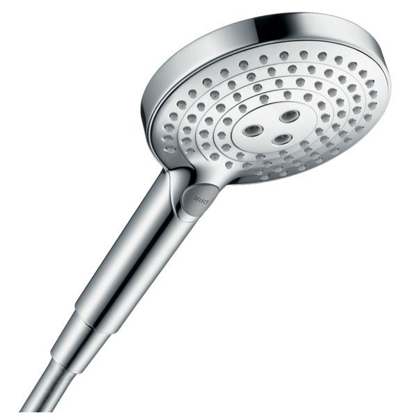 Лейка для душа Hansgrohe Raindance Select S EcoSmart 120 (цвет - хром), 3 вида струи 26531000 26531000 &mdash; фото в Esantehnika