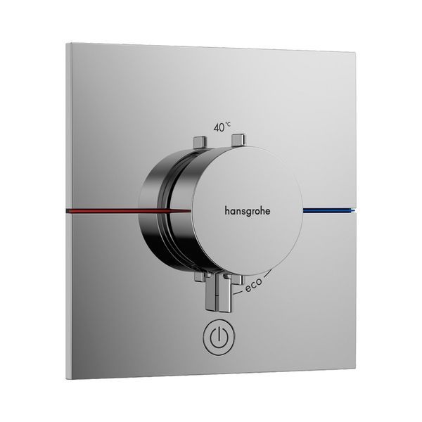 Термостат прихованого монтажу на 1 споживач та додатковий вихід Hansgrohe ShowerSelect Comfort E (колір - хром) 15575000 38080 &mdash; фото в Esantehnika