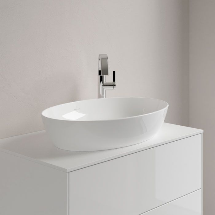 Раковина накладная на столешницу Villeroy & Boch Artis 61 х 41 х h15 см, white alpin 41986101 41986101 &mdash; фото в Esantehnika