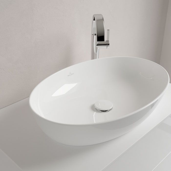 Раковина накладная на столешницу Villeroy & Boch Artis 61 х 41 х h15 см, white alpin 41986101 41986101 &mdash; фото в Esantehnika