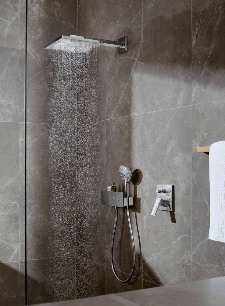 Лійка для душу Hansgrohe Raindance Select S EcoSmart 120 (колір - хром), 3 види струменя 26531000 26531000 &mdash; фото в Esantehnika