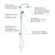 Душова система з перемикачем Grohe QuickFix Vitalio Joy Shower System (колір - хром) 27357002 27357002 &mdash; фото в Esantehnika