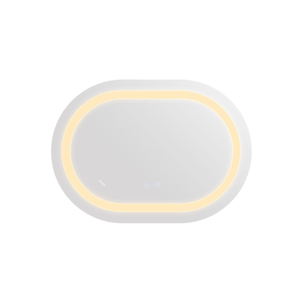 Дзеркало Qtap Gemini 650х900 з LED-підсвічуванням Touch, з антизапотіванням, з димером, рег. темп. кольору (3000-6500K) Reverse QT2578R6590 QT2578R6590 &mdash; фото в Esantehnika