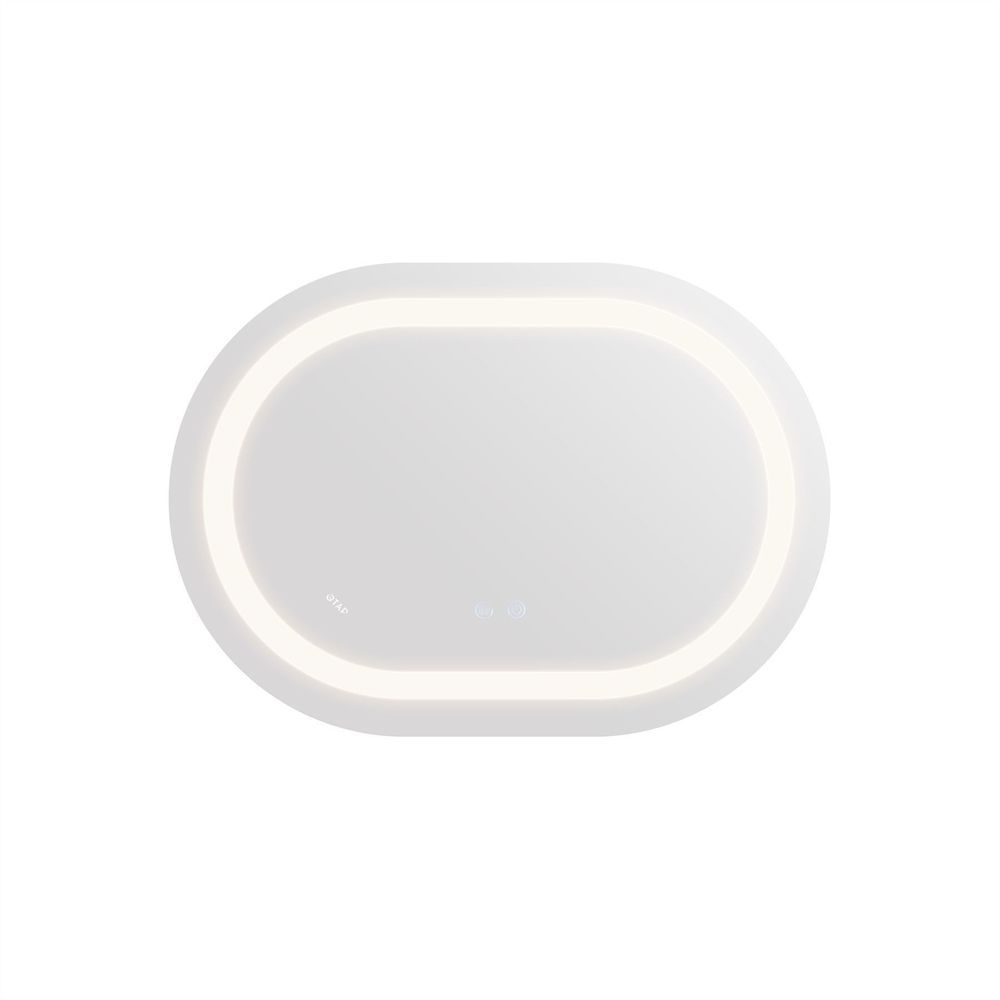 Дзеркало Qtap Gemini 650х900 з LED-підсвічуванням Touch, з антизапотіванням, з димером, рег. темп. кольору (3000-6500K) Reverse QT2578R6590 QT2578R6590 &mdash; фото в Esantehnika