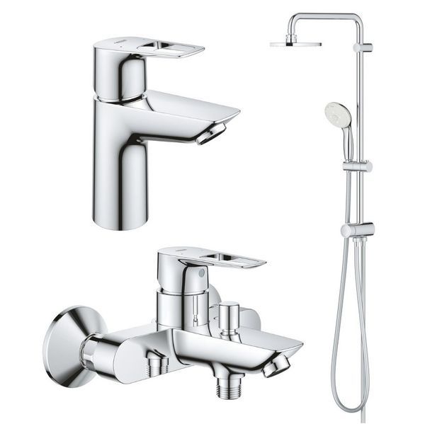 Набір змішувачів для ванни Grohe BauLoop, хром (UA26129005) UA26129005 &mdash; фото в Esantehnika
