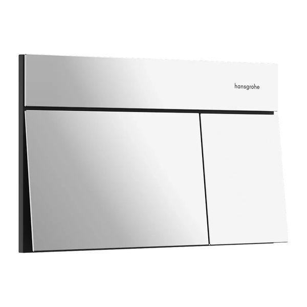 Клавиша смыва Hansgrohe iFrame Element E для двойного смыва, хром (66003000) 66003000 &mdash; фото в Esantehnika