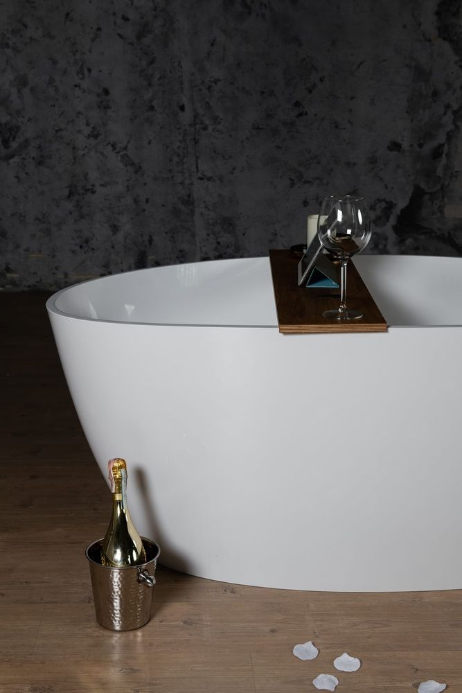 Ванна зі штучного каменю Fancy Marble Dolores 170x77 (14170001) 14170001 &mdash; фото в Esantehnika