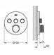 Зовнішня панель термостата Grohe Grohtherm SmartControl на 3 виходи 29904LS0 29904LS0 &mdash; фото в Esantehnika