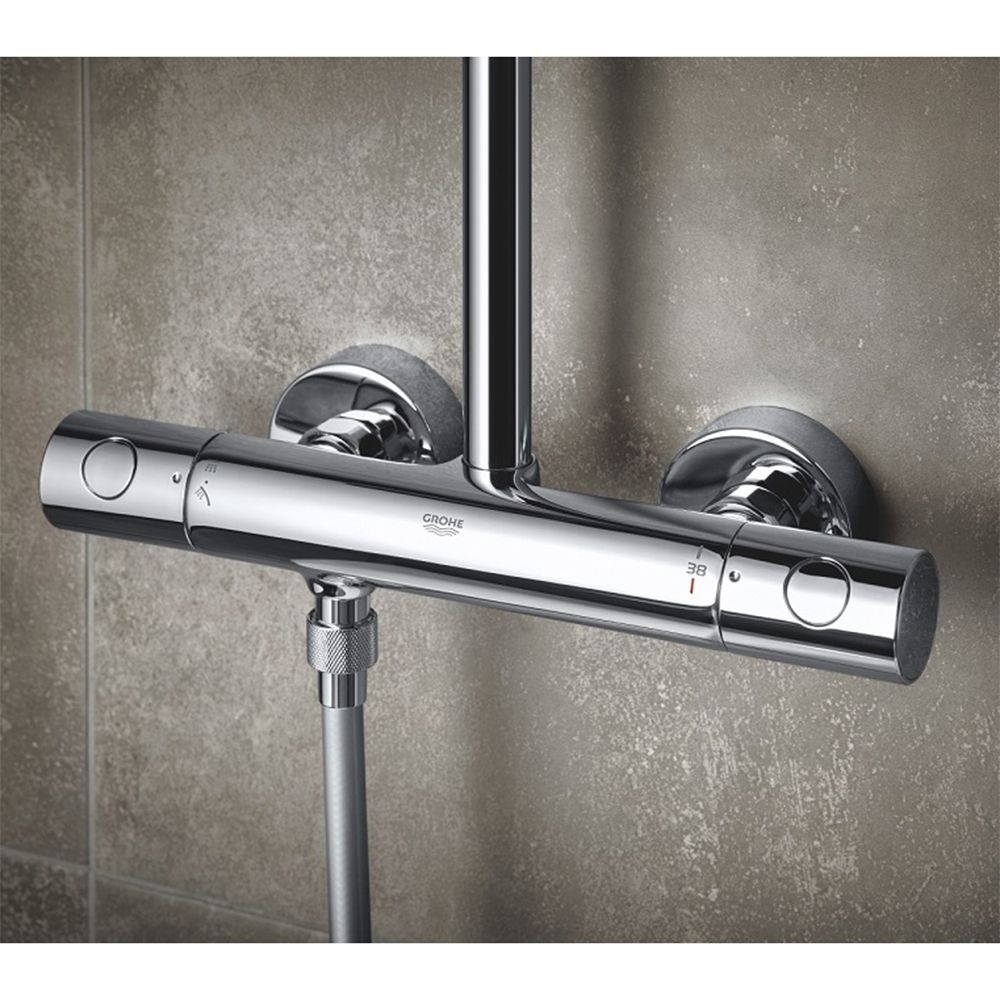 Душова система з термостатом Grohe Tempesta Cosmopolitan System 250 Cubе 26689000 26689000 &mdash; фото в Esantehnika