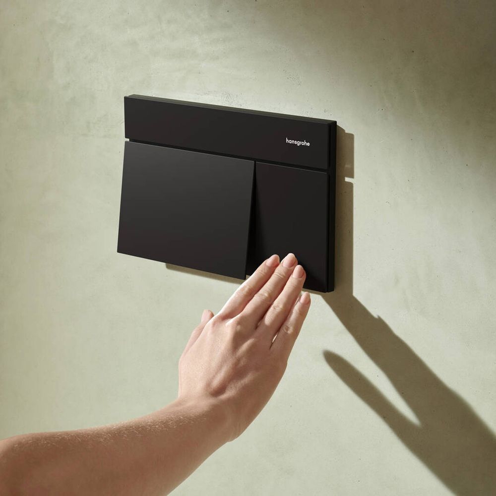 Клавиша смыва Hansgrohe iFrame Element E, Matt Black (66003670) 66003670 &mdash; фото в Esantehnika