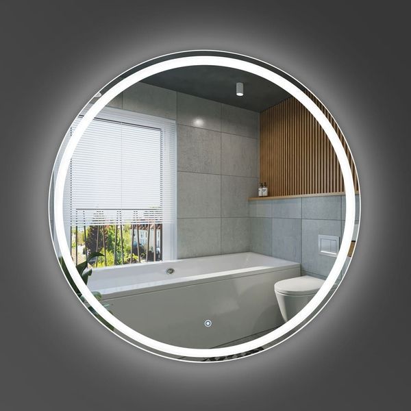 Дзеркало з LED підсвічуванням та тачсенсором Devit AllRound &Oslash;90 см 5501090 5501090 &mdash; фото в Esantehnika