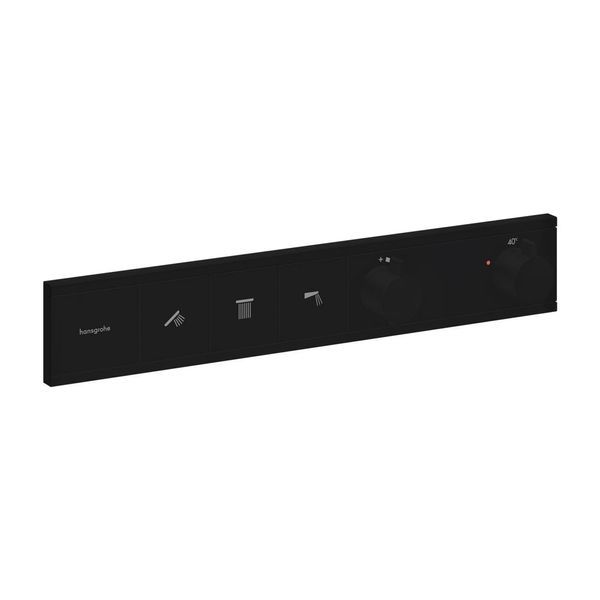 Термостат для прихованого монтажу на 3 споживачі Hansgrohe RainSelect (колір - чорний матовий) 15381670 15381670 &mdash; фото в Esantehnika