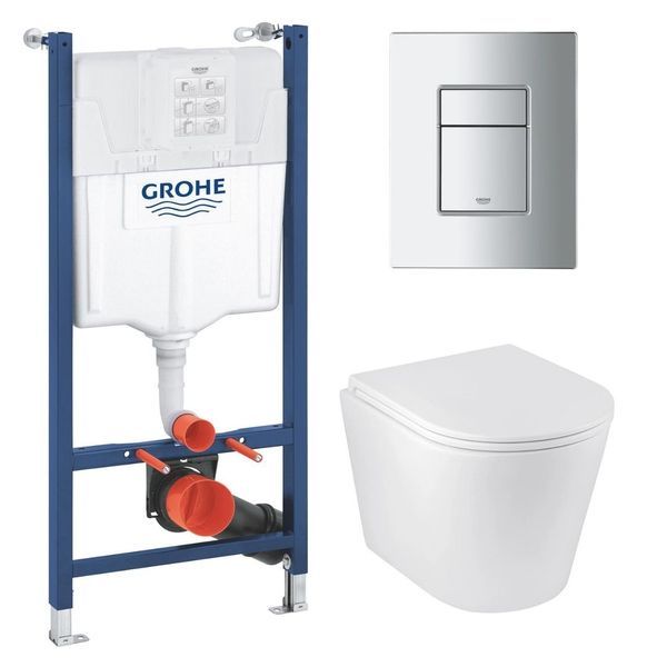 Комплект унитаза с установкой 4 в 1 Grohe Solido Even (3884966KA513636 ) 3884966KA513636 &mdash; фото в Esantehnika