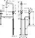Смеситель для кухни Hansgrohe Metris Select M71 200 2jet sBox с вытяжным изливом сталь 73818800 73818800 &mdash; фото в Esantehnika