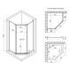 Душевая кабина Lidz Dozorca 90x90 SC90x90.CRM.LOW.TR (LDSC9090CRMLOWTR) LDSC9090CRMLOWTR2 &mdash; фото в Esantehnika
