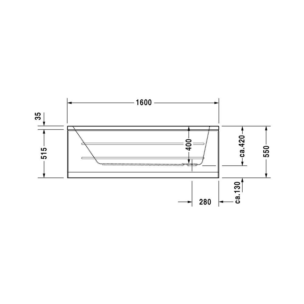 Ванна акриловая Duravit D-Code 160х70 (700096000000000) 700096000000000 &mdash; фото в Esantehnika