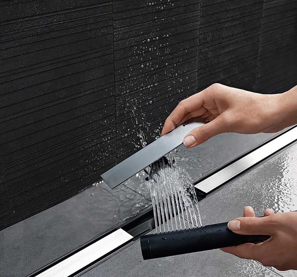 Корпус дренажних каналів Geberit CleanLine 154.150.00.1 (висота від 90мм) + Дренажний обрізний канал 30-130 см Geberit CleanLine20, нержавіюча сталь 154.150.00.1+154.451.KS. 154.150.00.1+154.451.KS.1 &mdash; фото в Esantehnika