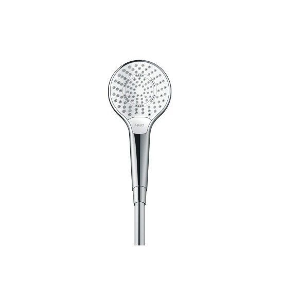 Ручной душ Hansgrohe Croma Select S 110 Multi EcoSmart 9л/мин, белый/хром (26801400) 26801400 &mdash; фото в Esantehnika