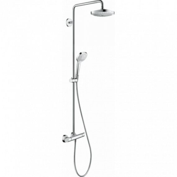 Душевая система Hansgrohe Croma Select E 180 2jet Showerpipe EcoSmart 27257400 27257400 &mdash; фото в Esantehnika