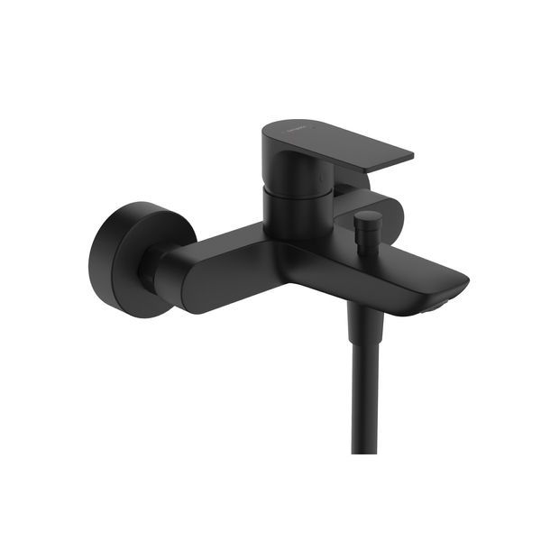 Смеситель для ванны Hansgrohe Rebris E (цвет - чёрный матовый) 72450670 72450670 &mdash; фото в Esantehnika