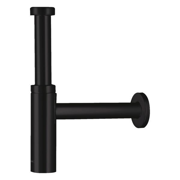 Сифон для раковины, дизайнерский Hansgrohe Flowstar S (цвет - чёрный матовый) 52105670 52105670 &mdash; фото в Esantehnika