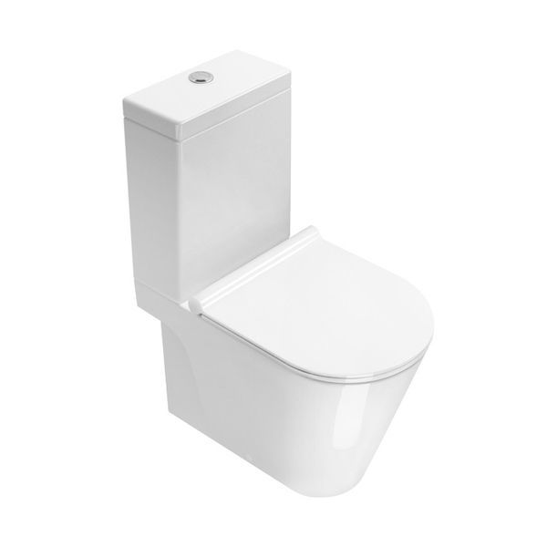 Унітаз підлоговий з бачком 36 х 15 х h40 см Catalano New Zero з сидінням Soft Close plus (ободковий) 1MPZN00+1CMSZ00+5SCSTP000 (1MZERO1) 1MPZN00+1CMSZ00+5SCSTP000 (1MZERO1) &mdash; фото в Esantehnika