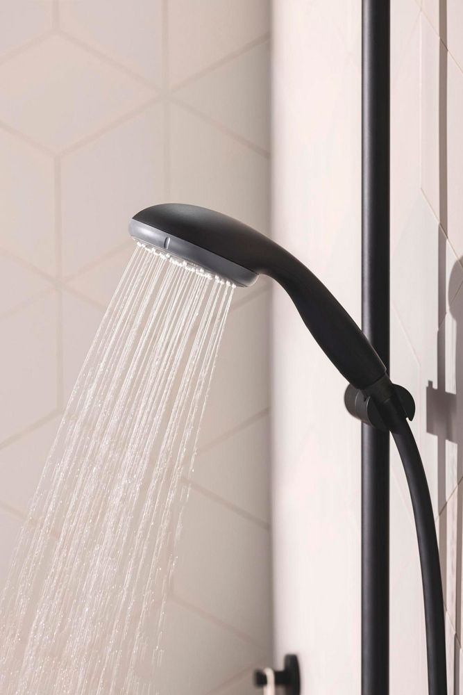 Душова система з термостатом Grohe Vitalio Start 250 (колір - чорний матовий) 266772430 266772430 &mdash; фото в Esantehnika