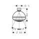 Верхний душ Hansgrohe Crometta 85 Green 1jet (цвет - хром) 28423000 28423000 &mdash; фото в Esantehnika