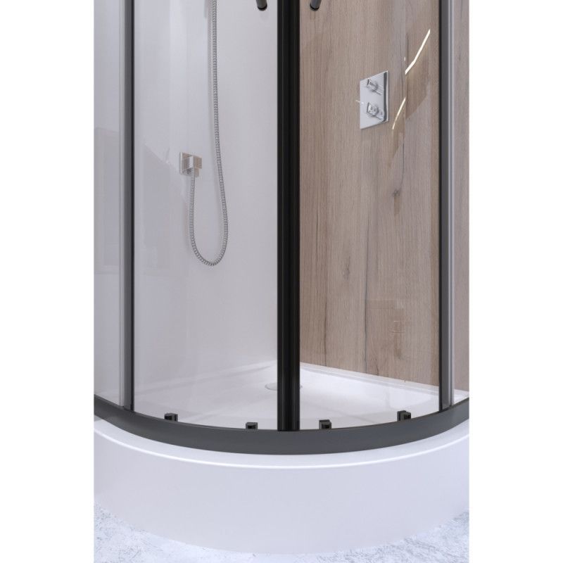 Душова кабіна Qtap Taurus 90x90 см BLA1099AC6 Clear на дрібному піддоні Robin (TAUBLA1099AC6SET) TAUBLA1099AC6SET &mdash; фото в Esantehnika