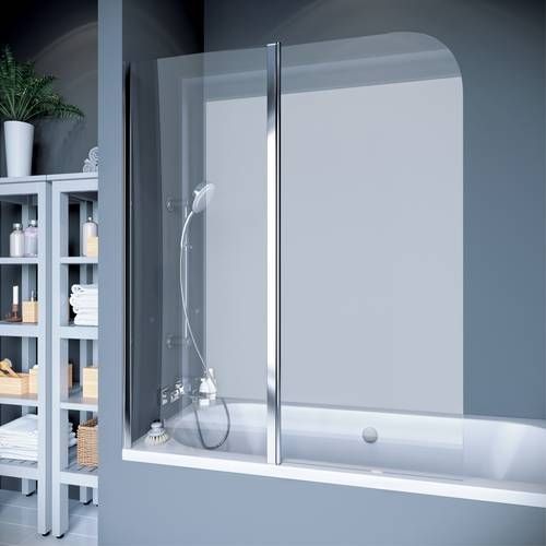 Шторка для ванны KOLLER POOL QP95 115x140 Clear R QP95(right) chrome,clear &mdash; фото в Esantehnika