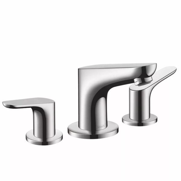 Змішувач для умивальника Hansgrohe Focus E 100 на 3 отвори, хром (31937000) 31937000 &mdash; фото в Esantehnika