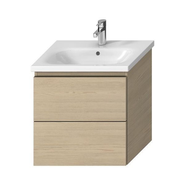 Тумба под умывальник JIKA Mio-N 57x58.8x44.8см подвесная бежевая без умывальника H40J7144013421 H40J7144013421 &mdash; фото в Esantehnika