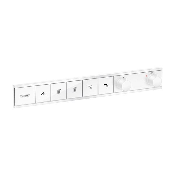 Термостат для прихованого монтажу на 5 споживачів Hansgrohe RainSelect (колір - білий матовий) 15384700 15384700 &mdash; фото в Esantehnika