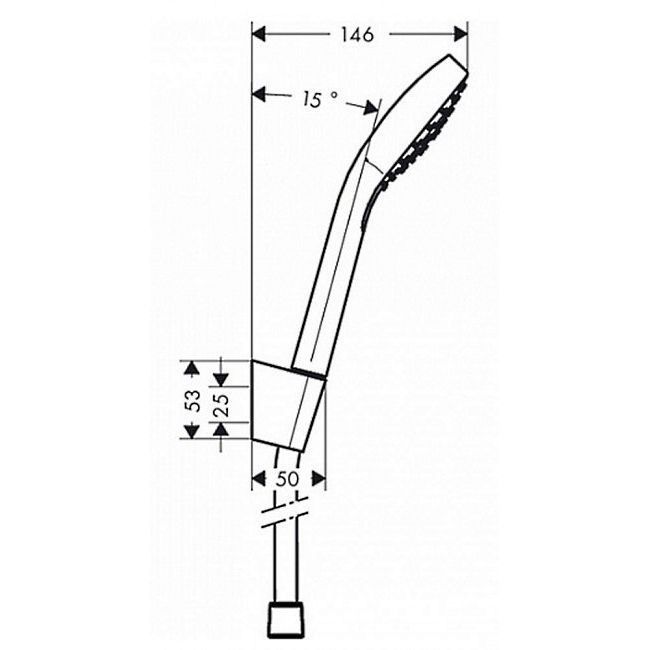 Душевой набор Hansgrohe Croma Select E (26412400) 26412400 &mdash; фото в Esantehnika