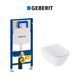 Інсталяція Geberit Duofix 111.300.00.5 (без клавіші) комплект з унітазом Geberit Smyle Square + сидіння Soft Close 500.683.00.2 (500.683.00.2+111.300.00.5) 500.683.00.2+111.300.00.5 &mdash; фото в Esantehnika