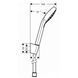 Душевой набор Hansgrohe Croma Select E (26412400) 26412400 &mdash; фото в Esantehnika