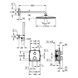 Душова система прихованого монтажу з термостатом Grohe QuickFix Precision Thermostat (34881000) 34881000 &mdash; фото в Esantehnika