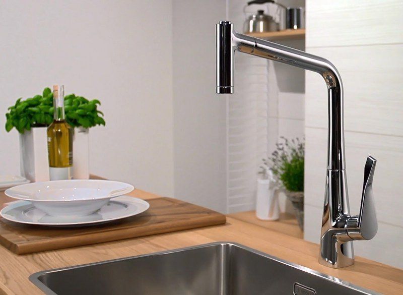 Смеситель для кухни Hansgrohe Metris 14820000 14820000 &mdash; фото в Esantehnika