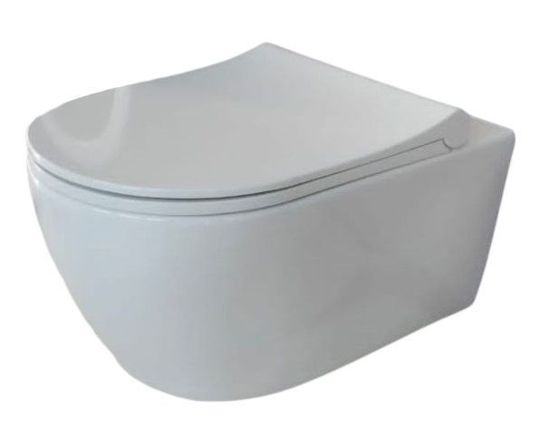Унитаз подвесной Quarter Bath Deep 70DE03054.00.1 с сиденьем Slim Soft Close 70DE03054.00.1+30SCD.03WG &mdash; фото в Esantehnika