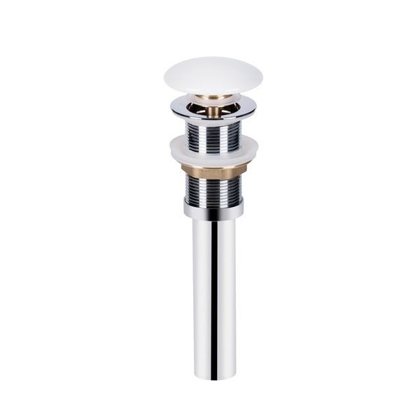 Донний клапан для раковини Qtap PU02 70х70х227.5 White QT066PU02W &mdash; фото в Esantehnika