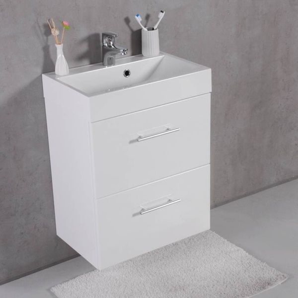 Тумба с умывальником Fancy Marble (Буль-Буль) Crete 55 (ШН-22М) ШН-22М &mdash; фото в Esantehnika