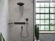 Верхний душ &Oslash; 360 мм Hansgrohe Rainfinity, 3 типа струи (цвет - шлифованный чёрный хром) 26234340 26234340 &mdash; фото в Esantehnika
