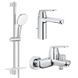 Набір змішувачів для ванни Grohe Eurosmart Cosmopolitan (UA126112M3) UA126112M3 &mdash; фото в Esantehnika