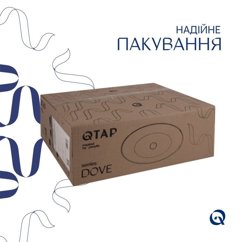 Раковина-чаша Qtap Dove 415x340x140 Matt black QT06116062AMB QT06116062AMB &mdash; фото в Esantehnika