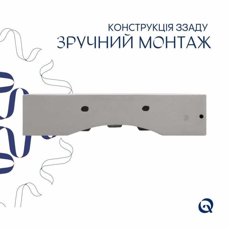 Комплект Qtap Nando LT: Раковина подвесная прямоугольная 610х420х140 мм White + Донный клапан PU02O QT12112173WN47326 QT12112173WN47326 &mdash; фото в Esantehnika