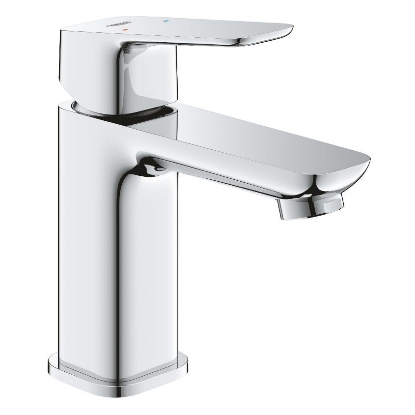 Комплект GROHE Tempesta System 250 Cube с термостатом и смесителем GROHE Cubeo S-Size, хром (SET-26689001-1016990000) SET-26689001-1016990000 &mdash; фото в Esantehnika