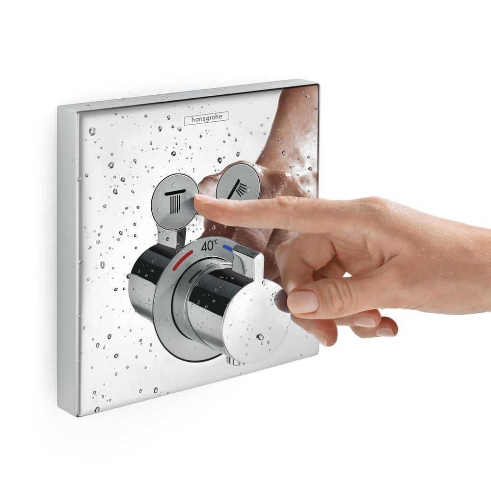 Термостат для ванни на 2 споживачі Hansgrohe ShowerSelect (колір - хром) 15763000 15763000 &mdash; фото в Esantehnika